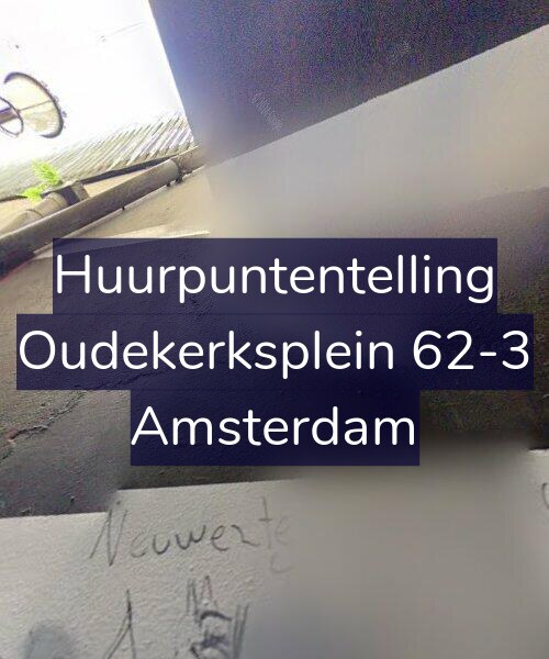 Foto gevel Huurpuntentelling voor Oudekerksplein 62-3, Amsterdam