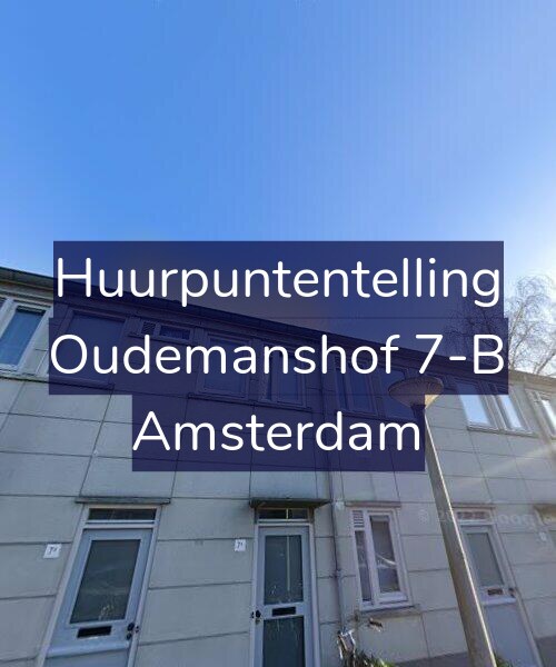 Foto gevel Huurpuntentelling voor Oudemanshof 7-B, Amsterdam