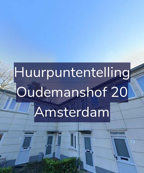 Foto gevel Huurpuntentelling voor Oudemanshof 20, Amsterdam