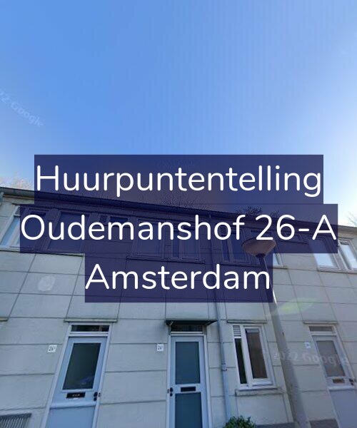 Foto gevel Huurpuntentelling voor Oudemanshof 26-A, Amsterdam
