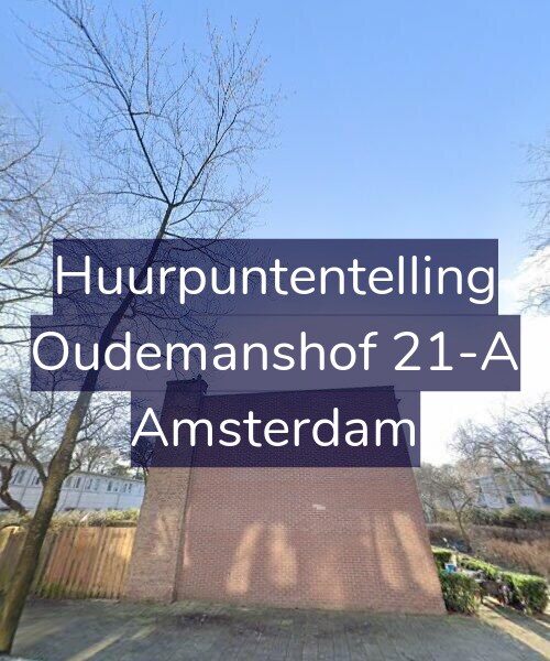 Foto gevel Huurpuntentelling voor Oudemanshof 21-A, Amsterdam