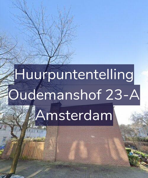 Foto gevel Huurpuntentelling voor Oudemanshof 23-A, Amsterdam