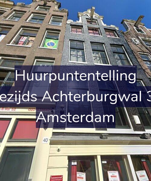 Foto gevel Huurpuntentelling voor Oudezijds Achterburgwal 38-C, Amsterdam