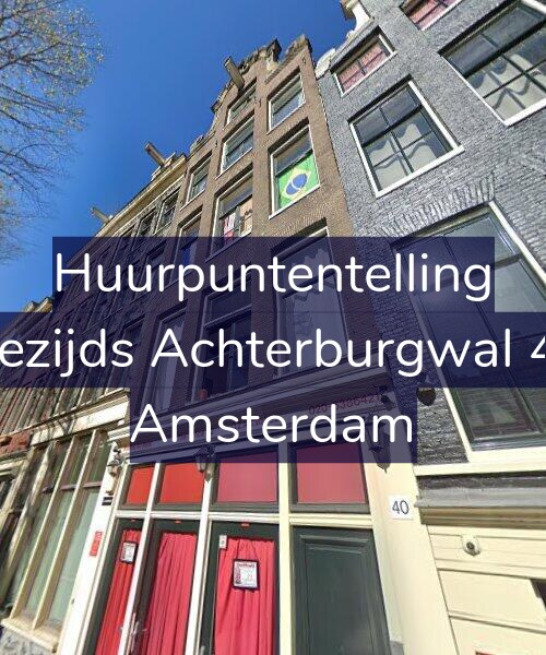 Foto gevel Huurpuntentelling voor Oudezijds Achterburgwal 40-B, Amsterdam