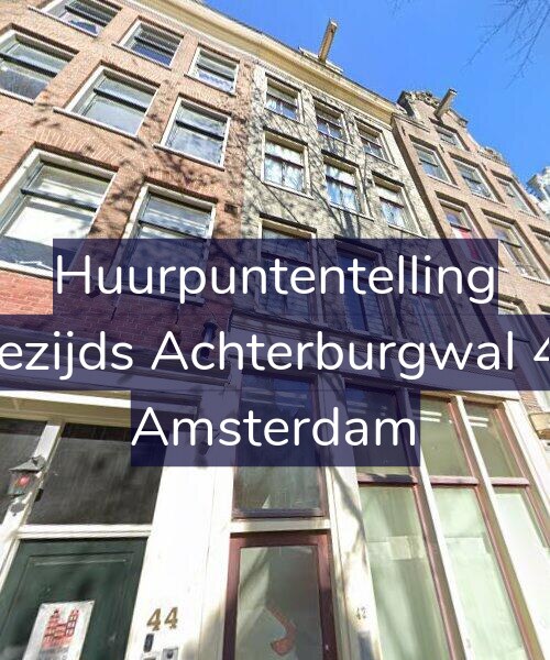 Foto gevel Huurpuntentelling voor Oudezijds Achterburgwal 42-A, Amsterdam