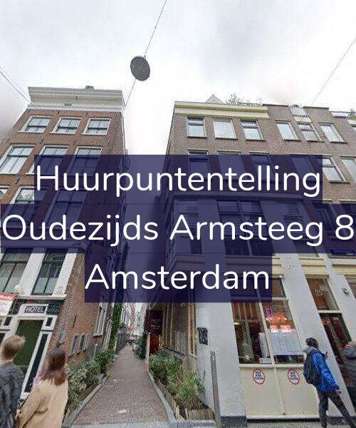 Foto gevel Huurpuntentelling voor Oudezijds Armsteeg 8, Amsterdam