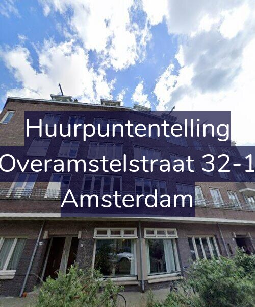 Foto gevel Huurpuntentelling voor Overamstelstraat 32-1, Amsterdam