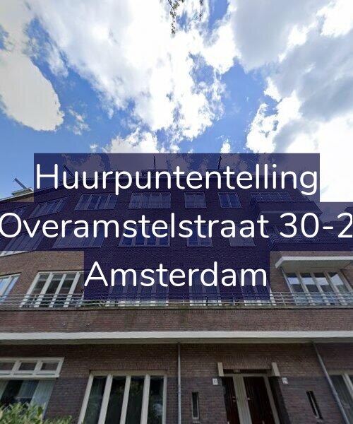 Foto gevel Huurpuntentelling voor Overamstelstraat 30-2, Amsterdam