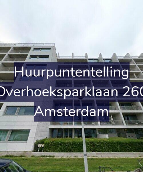 Foto gevel Huurpuntentelling voor Overhoeksparklaan 260, Amsterdam