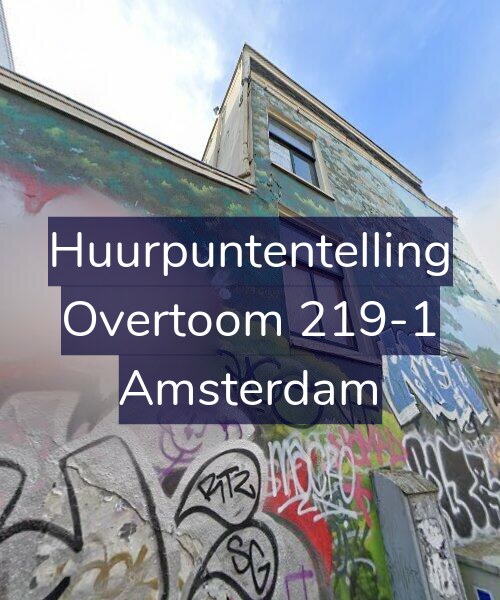 Foto gevel Huurpuntentelling voor Overtoom 219-1, Amsterdam