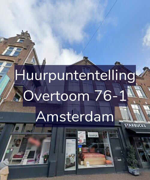 Foto gevel Huurpuntentelling voor Overtoom 76-1, Amsterdam