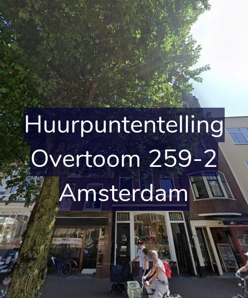 Foto gevel Huurpuntentelling voor Overtoom 259-2, Amsterdam