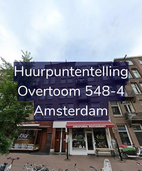 Foto gevel Huurpuntentelling voor Overtoom 548-4, Amsterdam