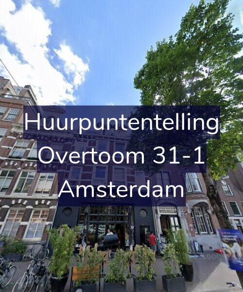 Foto gevel Huurpuntentelling voor Overtoom 31-1, Amsterdam
