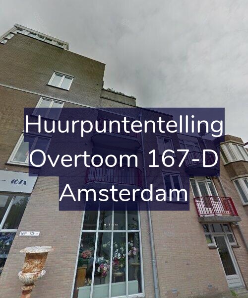 Foto gevel Huurpuntentelling voor Overtoom 167-D, Amsterdam