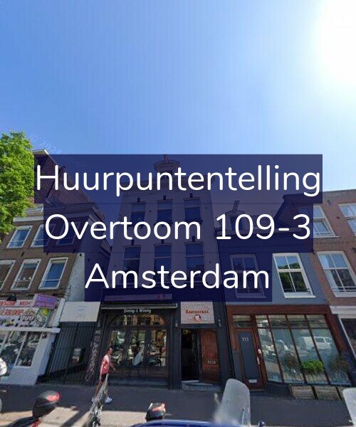Foto gevel Huurpuntentelling voor Overtoom 109-3, Amsterdam