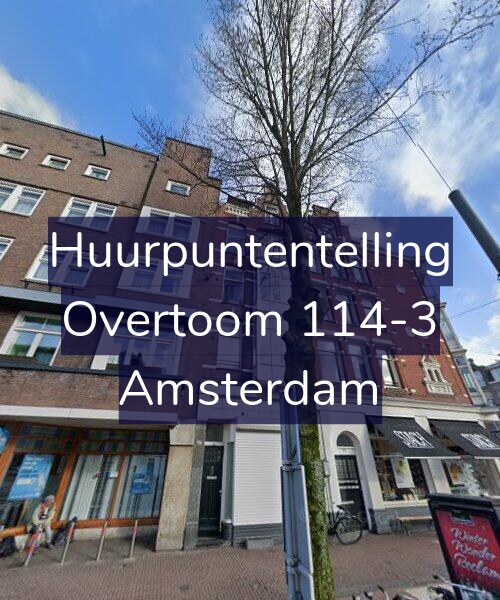 Foto gevel Huurpuntentelling voor Overtoom 114-3, Amsterdam