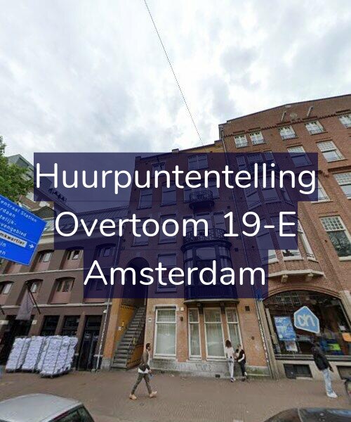 Foto gevel Huurpuntentelling voor Overtoom 19-E, Amsterdam