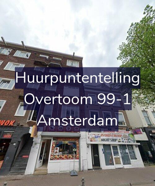Foto gevel Huurpuntentelling voor Overtoom 99-1, Amsterdam