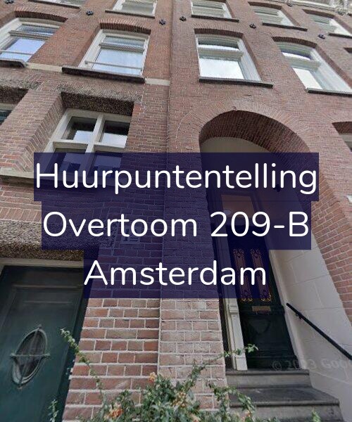 Foto gevel Huurpuntentelling voor Overtoom 209-B, Amsterdam
