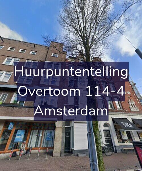 Foto gevel Huurpuntentelling voor Overtoom 114-4, Amsterdam