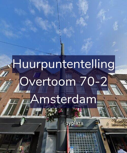 Foto gevel Huurpuntentelling voor Overtoom 70-2, Amsterdam