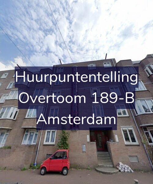 Foto gevel Huurpuntentelling voor Overtoom 189-B, Amsterdam