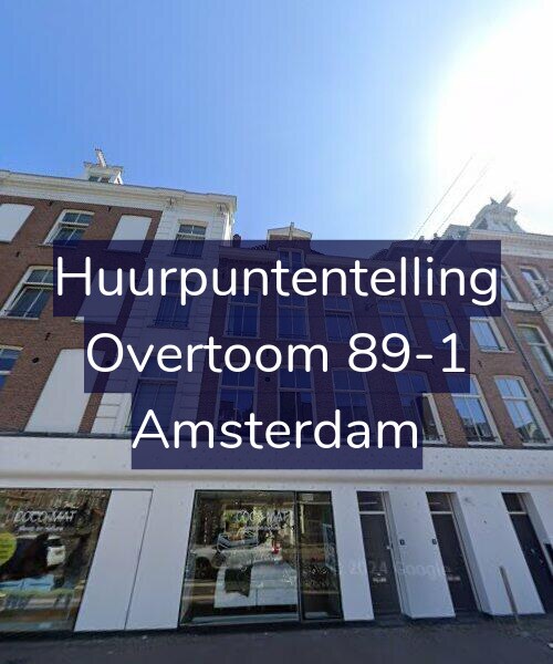 Foto gevel Huurpuntentelling voor Overtoom 89-1, Amsterdam