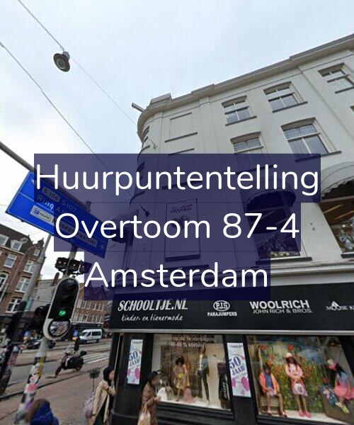 Foto gevel Huurpuntentelling voor Overtoom 87-4, Amsterdam
