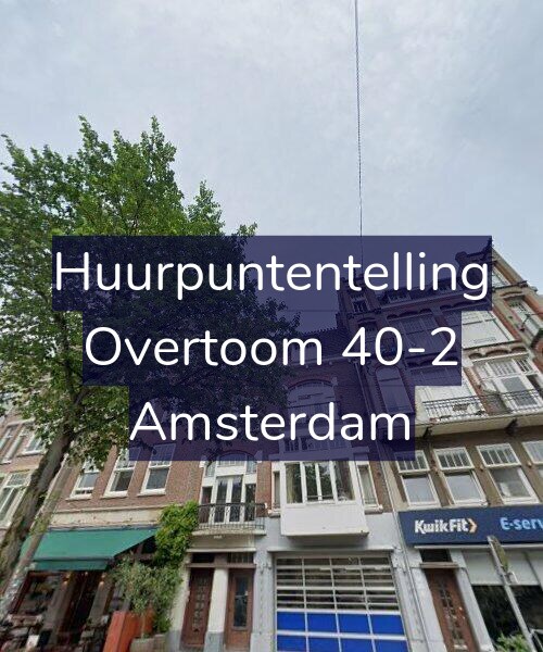 Foto gevel Huurpuntentelling voor Overtoom 40-2, Amsterdam