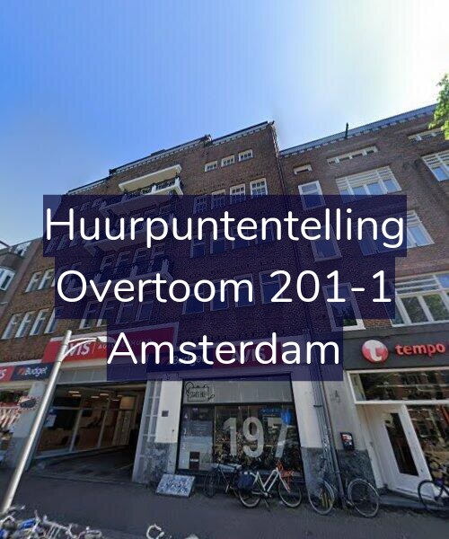 Foto gevel Huurpuntentelling voor Overtoom 201-1, Amsterdam