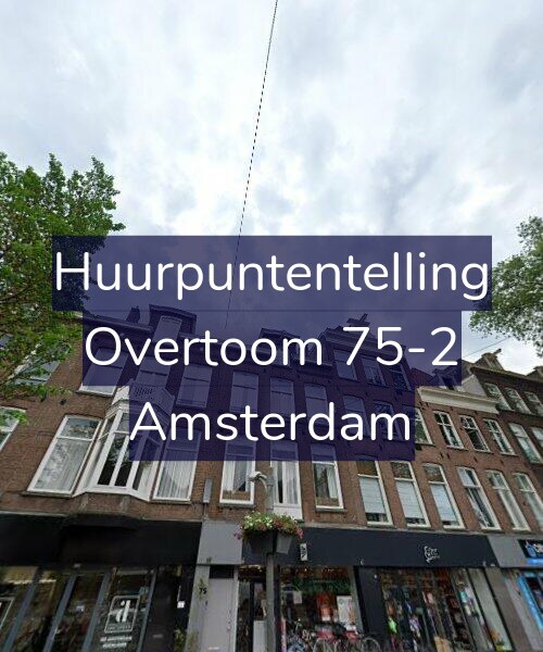 Foto gevel Huurpuntentelling voor Overtoom 75-2, Amsterdam