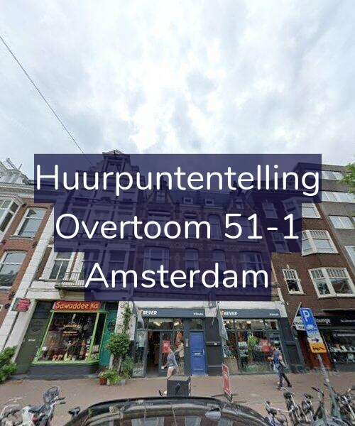 Foto gevel Huurpuntentelling voor Overtoom 51-1, Amsterdam