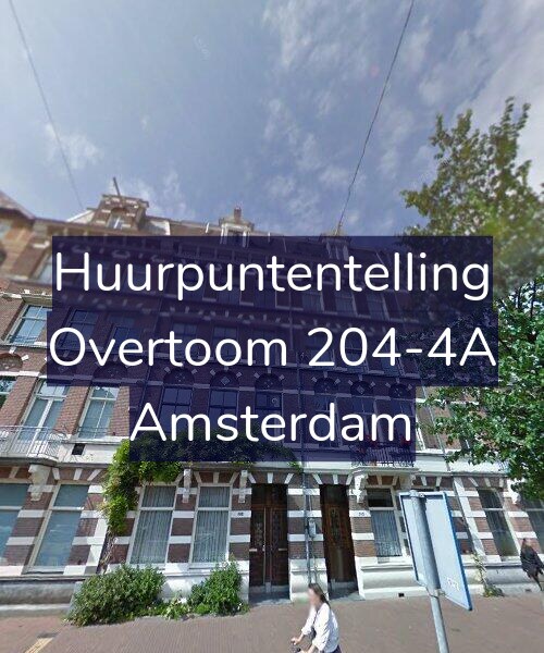 Foto gevel Huurpuntentelling voor Overtoom 204-4A, Amsterdam
