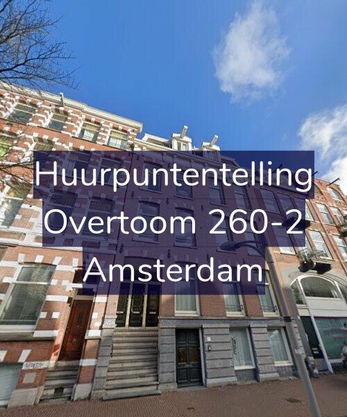 Foto gevel Huurpuntentelling voor Overtoom 260-2, Amsterdam