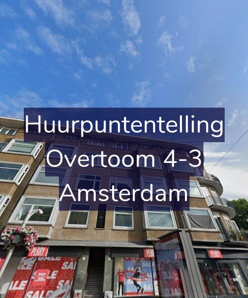 Foto gevel Huurpuntentelling voor Overtoom 4-3, Amsterdam