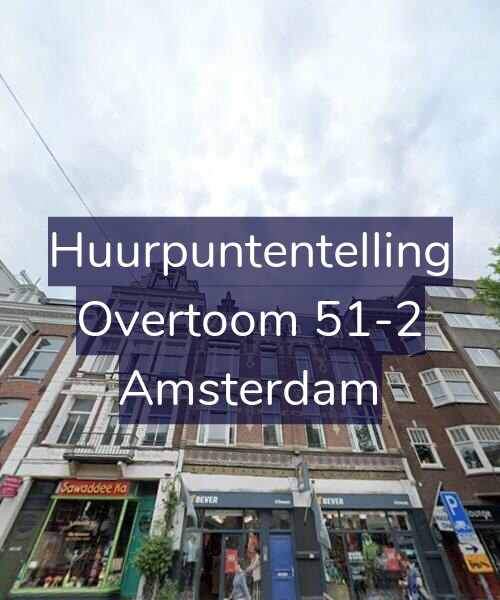 Foto gevel Huurpuntentelling voor Overtoom 51-2, Amsterdam