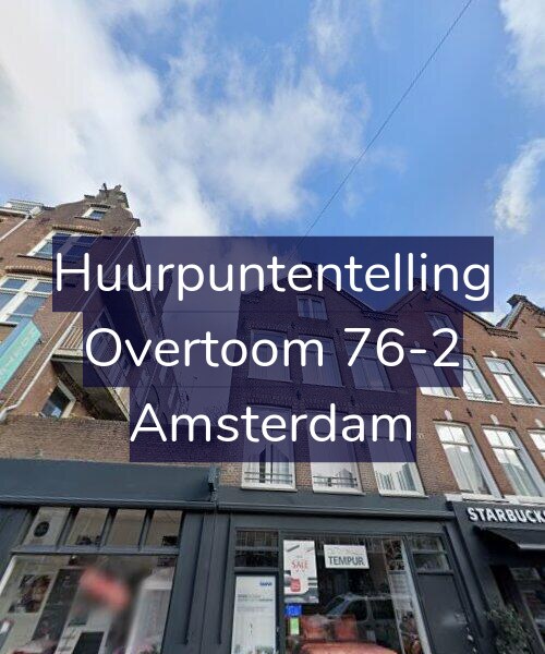 Foto gevel Huurpuntentelling voor Overtoom 76-2, Amsterdam