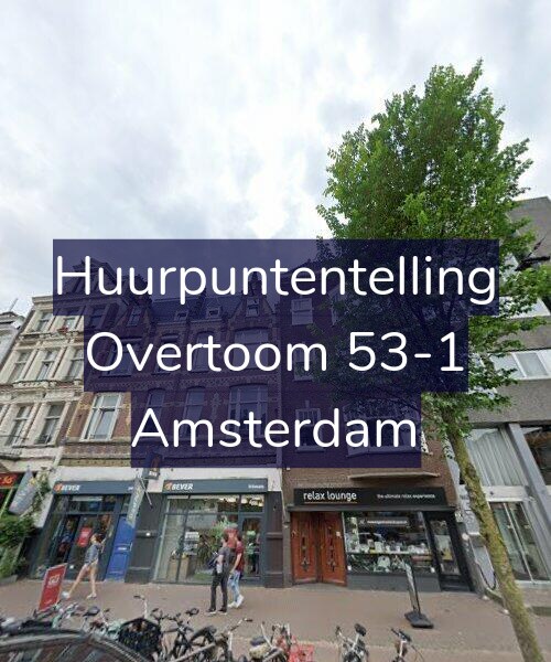 Foto gevel Huurpuntentelling voor Overtoom 53-1, Amsterdam