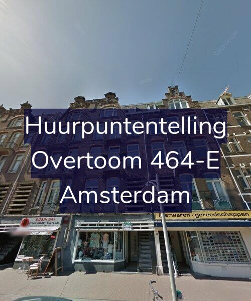 Foto gevel Huurpuntentelling voor Overtoom 464-E, Amsterdam