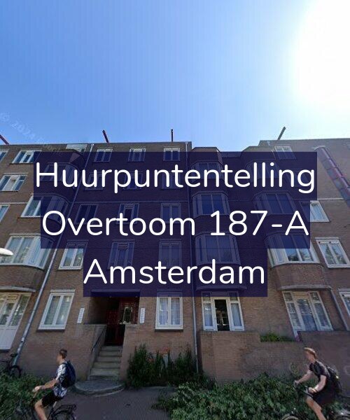 Foto gevel Huurpuntentelling voor Overtoom 187-A, Amsterdam