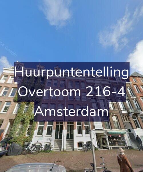 Foto gevel Huurpuntentelling voor Overtoom 216-4, Amsterdam