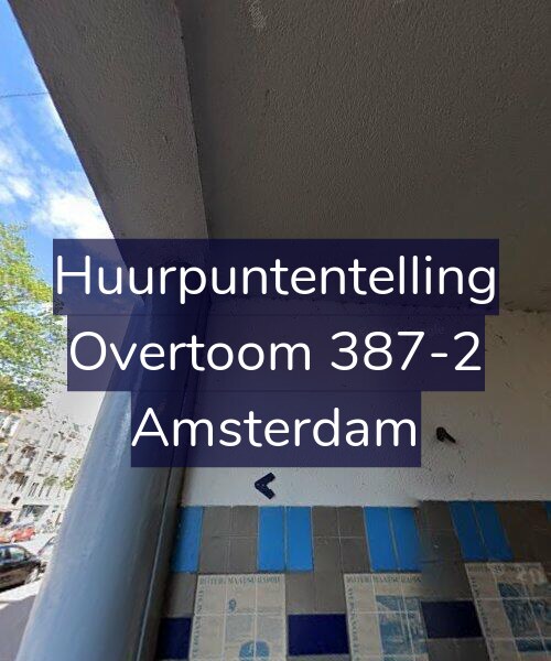 Foto gevel Huurpuntentelling voor Overtoom 387-2, Amsterdam