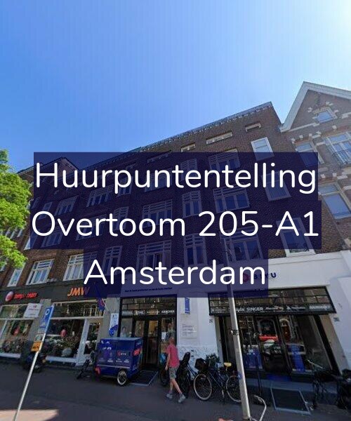 Foto gevel Huurpuntentelling voor Overtoom 205-A1, Amsterdam