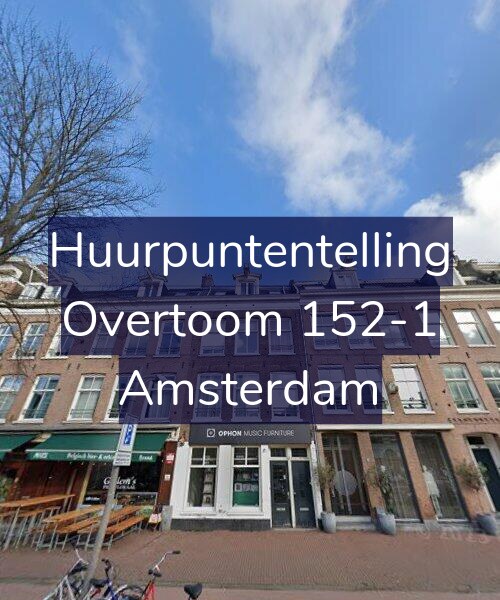 Foto gevel Huurpuntentelling voor Overtoom 152-1, Amsterdam