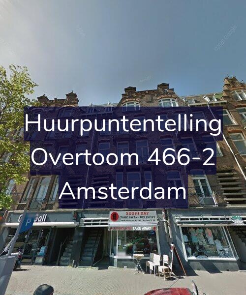 Foto gevel Huurpuntentelling voor Overtoom 466-2, Amsterdam