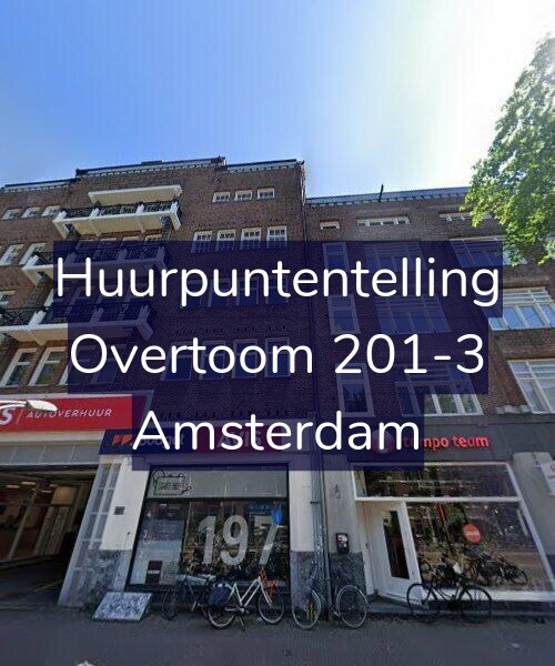 Foto gevel Huurpuntentelling voor Overtoom 201-3, Amsterdam