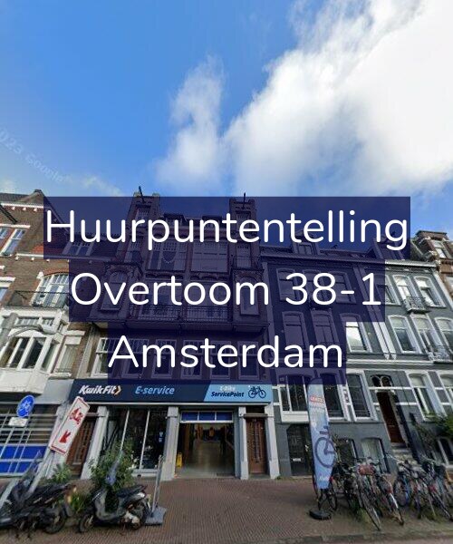 Foto gevel Huurpuntentelling voor Overtoom 38-1, Amsterdam