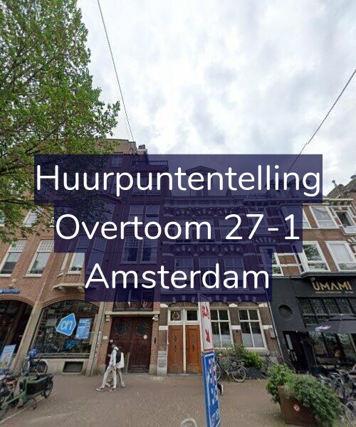 Foto gevel Huurpuntentelling voor Overtoom 27-1, Amsterdam