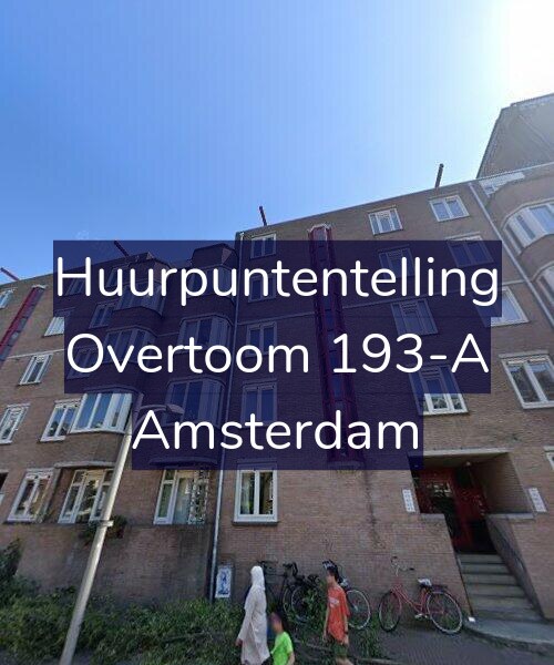 Foto gevel Huurpuntentelling voor Overtoom 193-A, Amsterdam